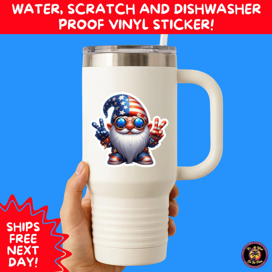 4TH OF JULY | Sticker Pack Independence Day Vinyl Decals, USA Flag, Fireworks, Red White Blue Summer Holiday Patriotic Sticker Set