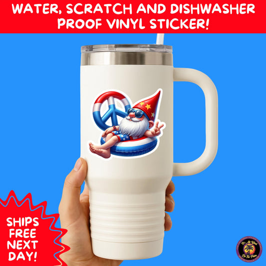 4TH OF JULY | Sticker Pack Independence Day Vinyl Decals, USA Flag, Fireworks, Red White Blue Summer Holiday Patriotic Sticker Set