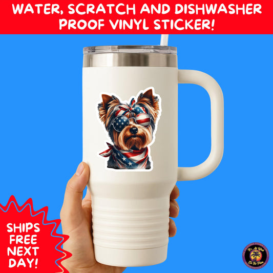 4TH OF JULY | Sticker Pack Independence Day Vinyl Decals, USA Flag, Fireworks, Red White Blue Summer Holiday Patriotic Sticker Set