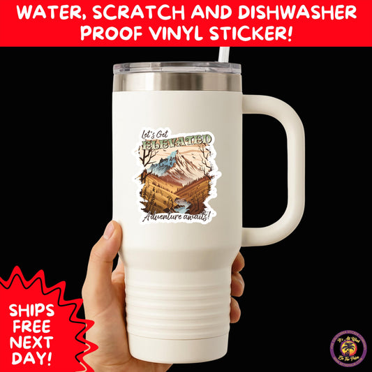 HIKING STICKERS | Set Waterproof Vinyl Decals Ideal for Backpacks Journals Cars Perfect Gift for Trail Walkers Campers and Outdoor Fans