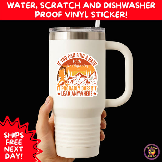 HIKING STICKERS | Set Waterproof Vinyl Decals Ideal for Backpacks Journals Cars Perfect Gift for Trail Walkers Campers and Outdoor Fans