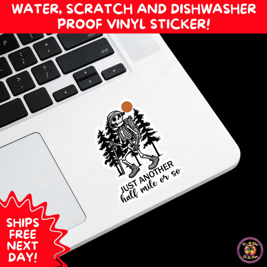 HIKING STICKERS | Set Waterproof Vinyl Decals Ideal for Backpacks Journals Cars Perfect Gift for Trail Walkers Campers and Outdoor Fans