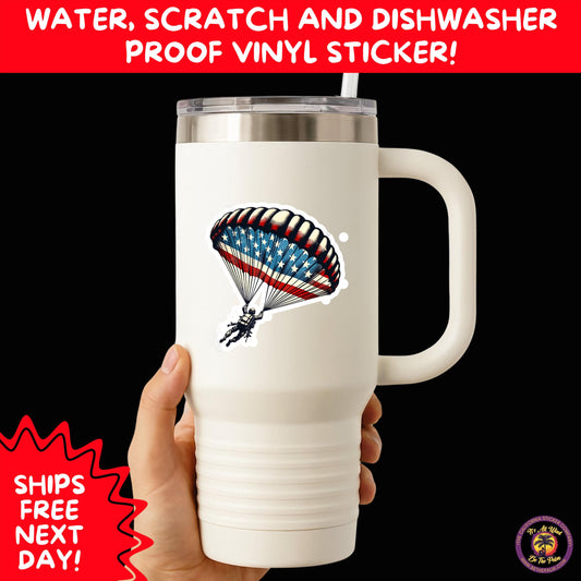 VETERAN STICKERS | Veteran Made Patriotic Vinyl Decals for Military Support, Army Navy Marine Veteran Gifts, American Flag Bumper Sticker