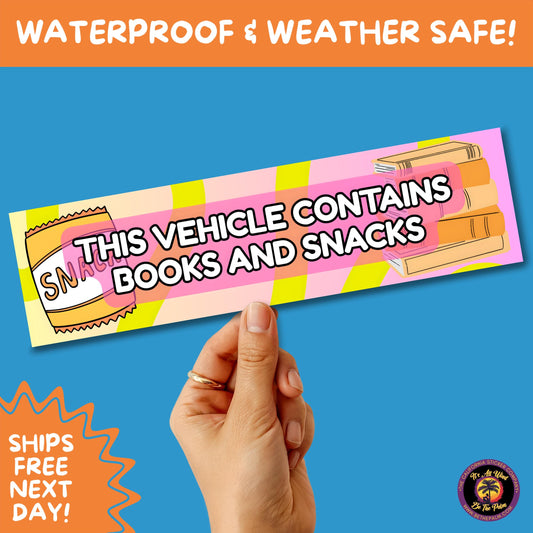 BUMPER STICKER | Funny Vinyl Decals for Cars Trucks Laptops Durable Waterproof Outdoor Sticker Gift for Drivers and Road Trips