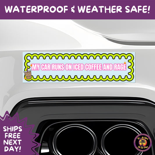 BUMPER STICKER | Funny Vinyl Decals for Cars Trucks Laptops Durable Waterproof Outdoor Sticker Gift for Drivers and Road Trips