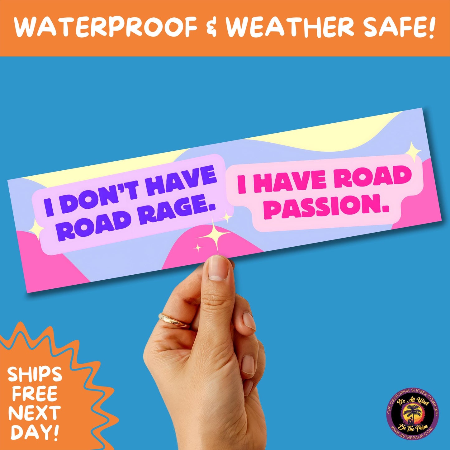 BUMPER STICKER | Funny Vinyl Decals for Cars Trucks Laptops Durable Waterproof Outdoor Sticker Gift for Drivers and Road Trips