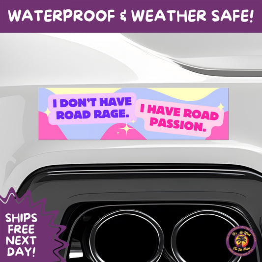 BUMPER STICKER | Funny Vinyl Decals for Cars Trucks Laptops Durable Waterproof Outdoor Sticker Gift for Drivers and Road Trips