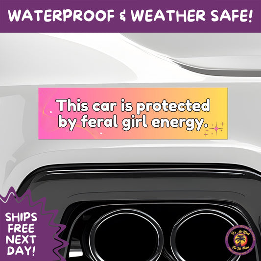 BUMPER STICKER | Funny Vinyl Decals for Cars Trucks Laptops Durable Waterproof Outdoor Sticker Gift for Drivers and Road Trips