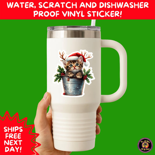 CHRISTMAS STICKER PACK | Festive Holiday Decor Vinyl Stickers Perfect for Journals Gifts Planners Stocking Stuffers Winter Aesthetic Fun