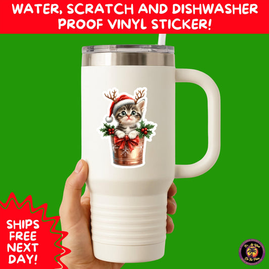 CHRISTMAS STICKER PACK | Festive Holiday Decor Vinyl Stickers Perfect for Journals Gifts Planners Stocking Stuffers Winter Aesthetic Fun