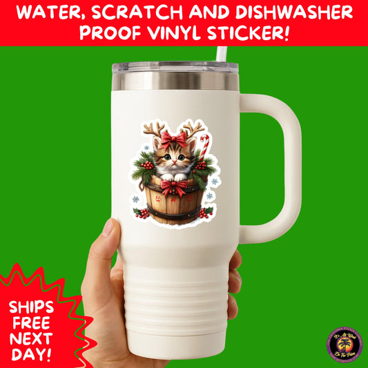 CHRISTMAS STICKER PACK | Festive Holiday Decor Vinyl Stickers Perfect for Journals Gifts Planners Stocking Stuffers Winter Aesthetic Fun