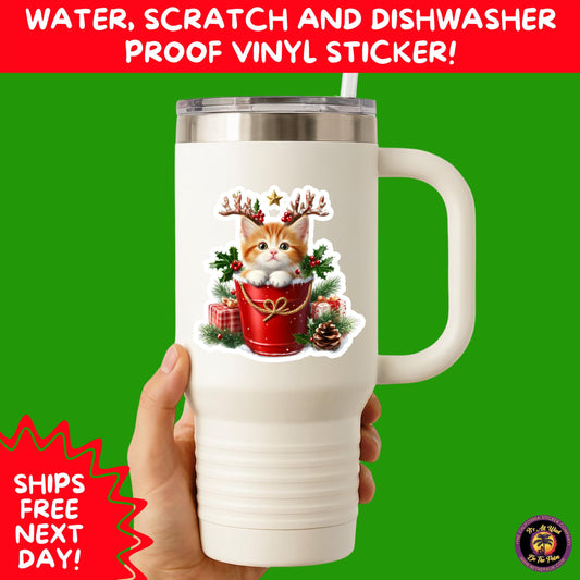 CHRISTMAS STICKER PACK | Festive Holiday Decor Vinyl Stickers Perfect for Journals Gifts Planners Stocking Stuffers Winter Aesthetic Fun