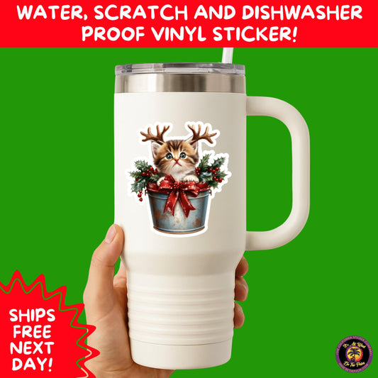 CHRISTMAS STICKER PACK | Festive Holiday Decor Vinyl Stickers Perfect for Journals Gifts Planners Stocking Stuffers Winter Aesthetic Fun