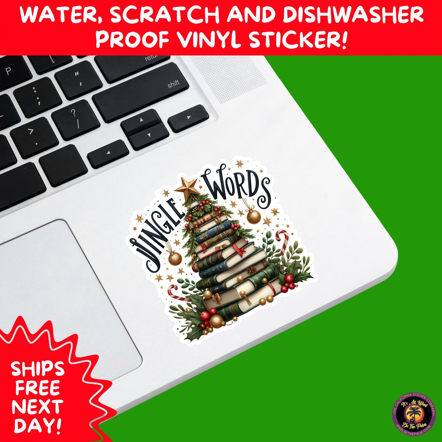 CHRISTMAS STICKER PACK | Festive Holiday Decor Vinyl Stickers Perfect for Journals Gifts Planners Stocking Stuffers Winter Aesthetic Fun