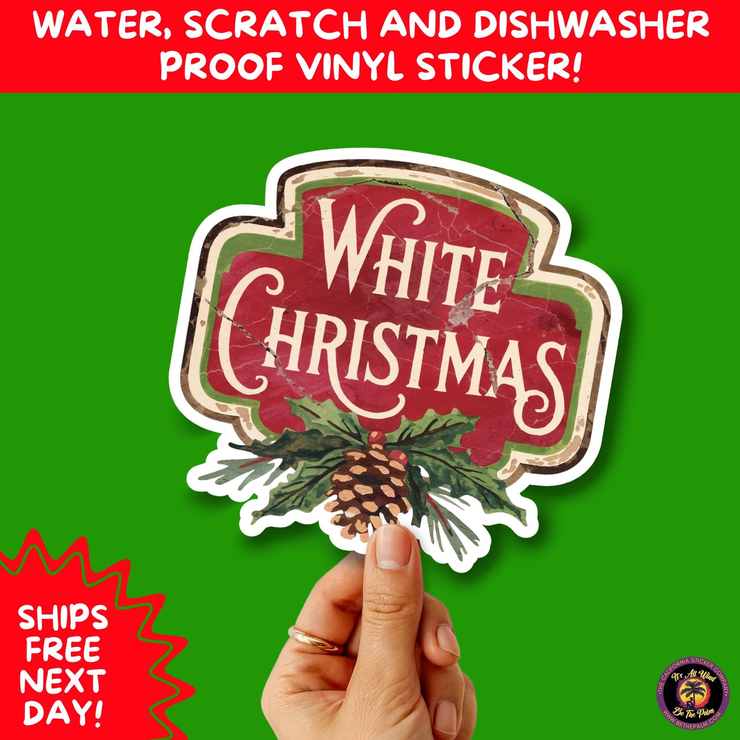 CHRISTMAS STICKER PACK | Festive Holiday Decor Vinyl Stickers Perfect for Journals Gifts Planners Stocking Stuffers Winter Aesthetic Fun