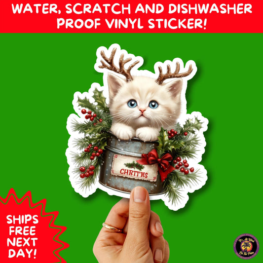 CHRISTMAS STICKER PACK | Festive Holiday Decor Vinyl Stickers Perfect for Journals Gifts Planners Stocking Stuffers Winter Aesthetic Fun