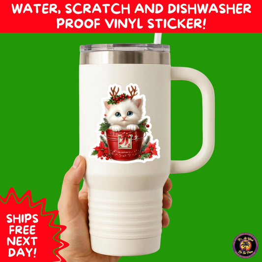 CHRISTMAS STICKER PACK | Festive Holiday Decor Vinyl Stickers Perfect for Journals Gifts Planners Stocking Stuffers Winter Aesthetic Fun