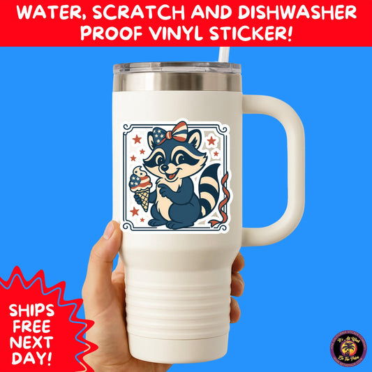 4th of july | sticker pack independence day vinyl decals, usa flag, fireworks, red white blue summer holiday patriotic sticker set