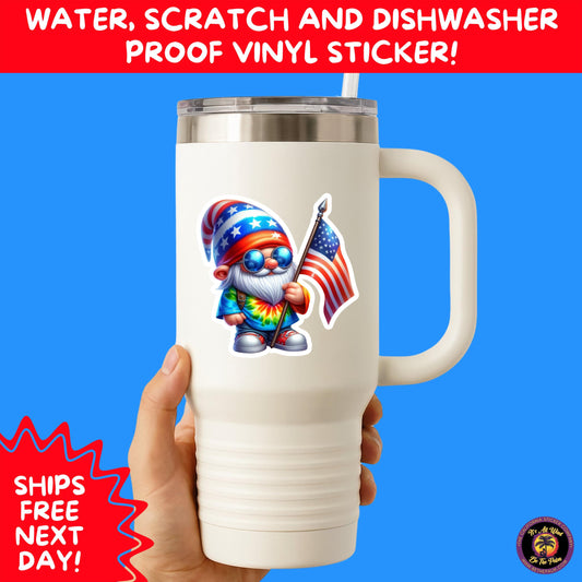 4th of july | sticker pack independence day vinyl decals, usa flag, fireworks, red white blue summer holiday patriotic sticker set