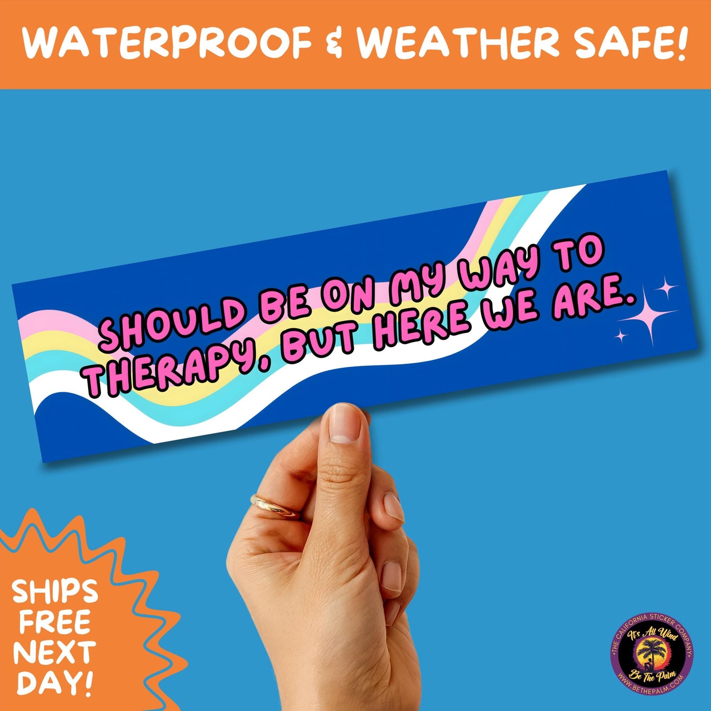 BUMPER STICKER | Funny Vinyl Decals for Cars Trucks Laptops Durable Waterproof Outdoor Sticker Gift for Drivers and Road Trips