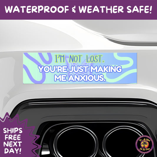 BUMPER STICKER | Funny Vinyl Decals for Cars Trucks Laptops Durable Waterproof Outdoor Sticker Gift for Drivers and Road Trips