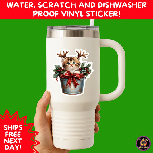 CHRISTMAS STICKER PACK | Festive Holiday Decor Vinyl Stickers Perfect for Journals Gifts Planners Stocking Stuffers Winter Aesthetic Fun