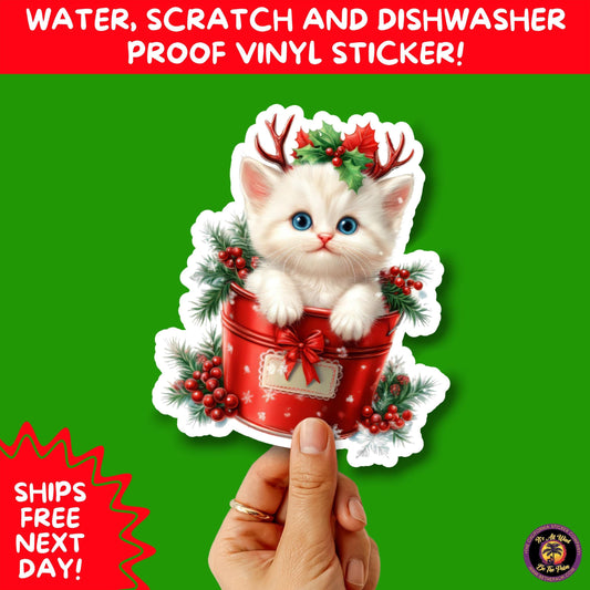 CHRISTMAS STICKER PACK | Festive Holiday Decor Vinyl Stickers Perfect for Journals Gifts Planners Stocking Stuffers Winter Aesthetic Fun