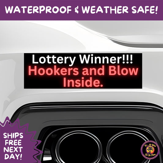 BUMPER STICKER | Funny Vinyl Decals for Cars Trucks Laptops Durable Waterproof Outdoor Sticker Gift for Drivers and Road Trips