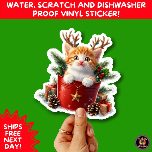 CHRISTMAS STICKER PACK | Festive Holiday Decor Vinyl Stickers Perfect for Journals Gifts Planners Stocking Stuffers Winter Aesthetic Fun