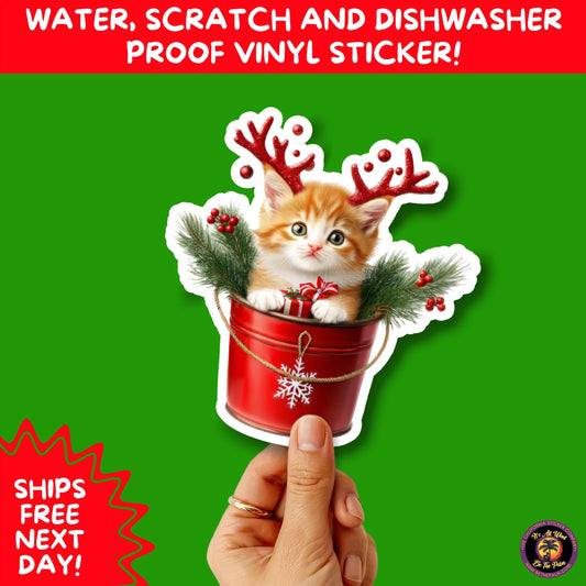 CHRISTMAS STICKER PACK | Festive Holiday Decor Vinyl Stickers Perfect for Journals Gifts Planners Stocking Stuffers Winter Aesthetic Fun