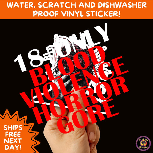 GORE HORROR STICKERS | Creepy Vibe Aesthetic β Blood, Skulls, Guts, and Creepy Vinyl Art for Halloween and Alternative Style Fans