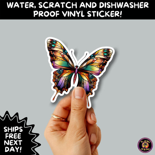 GOTH MOTH STICKERS | Gothic Insect Vinyl Stickers, Dark Aesthetic Stickers for Laptops Journals, Spooky Bug Stickers, Moth Witchy Decor