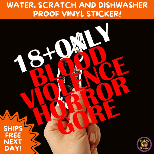 GORE HORROR STICKERS | Creepy Vibe Aesthetic – Blood, Skulls, Guts, and Creepy Vinyl Art for Halloween and Alternative Style Fans