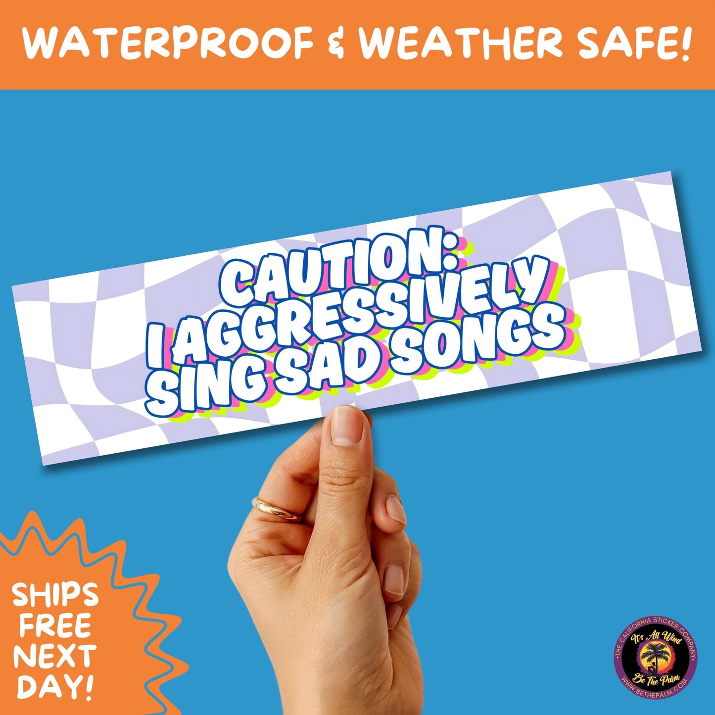 BUMPER STICKER | Funny Vinyl Decals for Cars Trucks Laptops Durable Waterproof Outdoor Sticker Gift for Drivers and Road Trips