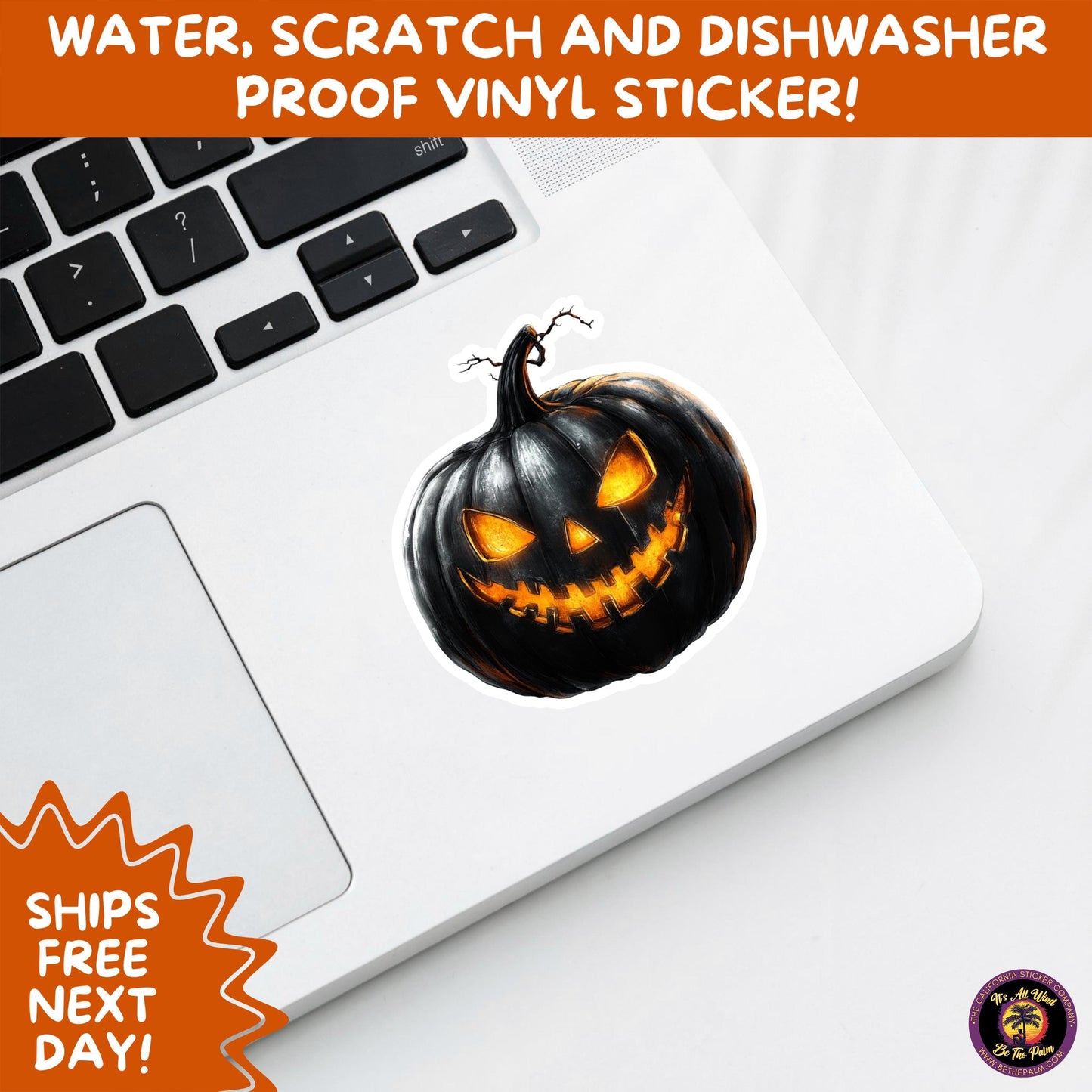 JACK O LANTERN | Aesthetic Halloween Stickers for Planners, Laptops, Water Bottles, and Spooky Autumn Craft Projects