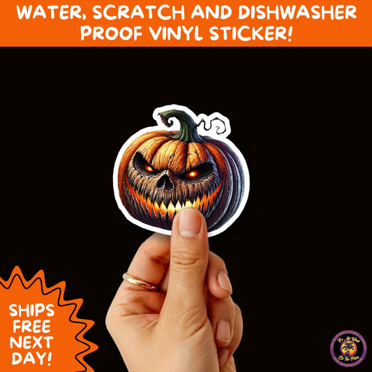 JACK O LANTERN | Aesthetic Halloween Stickers for Planners, Laptops, Water Bottles, and Spooky Autumn Craft Projects