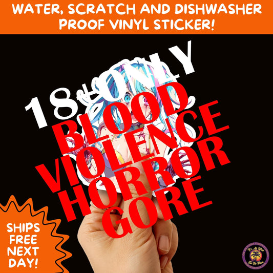 GORE HORROR STICKERS | Creepy Vibe Aesthetic β Blood, Skulls, Guts, and Creepy Vinyl Art for Halloween and Alternative Style Fans