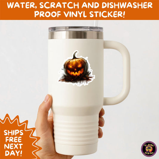 JACK O LANTERN | Aesthetic Halloween Stickers for Planners, Laptops, Water Bottles, and Spooky Autumn Craft Projects