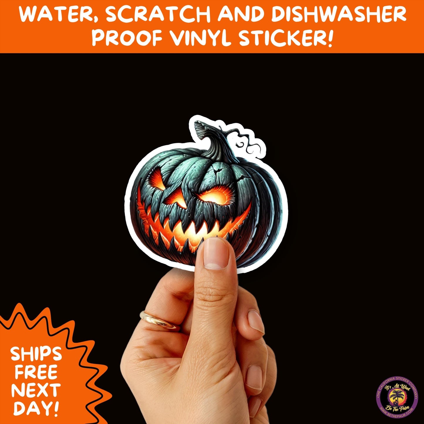 JACK O LANTERN | Aesthetic Halloween Stickers for Planners, Laptops, Water Bottles, and Spooky Autumn Craft Projects