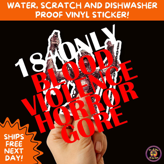 GORE HORROR STICKERS | Creepy Vibe Aesthetic – Blood, Skulls, Guts, and Creepy Vinyl Art for Halloween and Alternative Style Fans