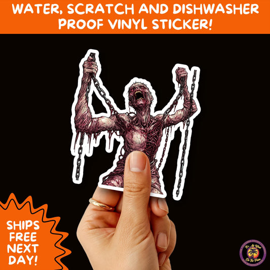 GORE HORROR STICKERS | Creepy Vibe Aesthetic – Blood, Skulls, Guts, and Creepy Vinyl Art for Halloween and Alternative Style Fans