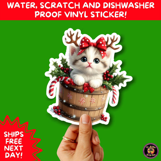 CHRISTMAS STICKER PACK | Festive Holiday Decor Vinyl Stickers Perfect for Journals Gifts Planners Stocking Stuffers Winter Aesthetic Fun