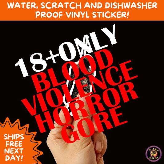 GORE HORROR STICKERS | Creepy Vibe Aesthetic – Blood, Skulls, Guts, and Creepy Vinyl Art for Halloween and Alternative Style Fans