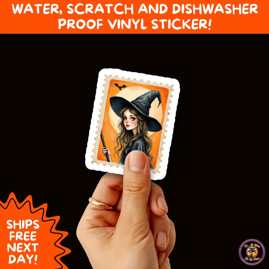 HALLOWEEN VINYL STICKERS | Spooky Ghosts, Witches, Pumpkins, Skulls and Bats – Waterproof Halloween Sticker Pack for All Ages