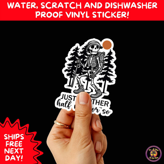 HIKING STICKERS | Set Waterproof Vinyl Decals Ideal for Backpacks Journals Cars Perfect Gift for Trail Walkers Campers and Outdoor Fans