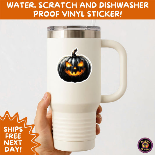 JACK O LANTERN | Aesthetic Halloween Stickers for Planners, Laptops, Water Bottles, and Spooky Autumn Craft Projects