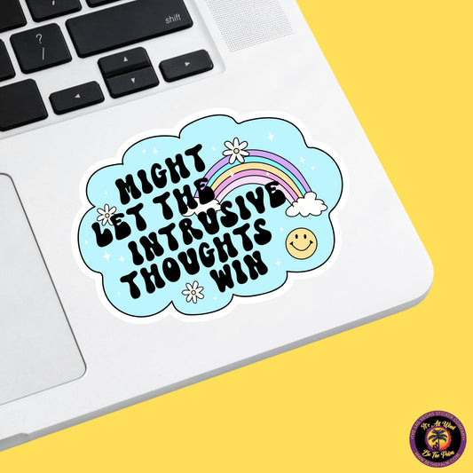 MENTAL HEALTH STICKER | funny sticker, laptop sticker, anxiety, stickers for hydro, vinyl stickers, meme sticker, water bottle sticker
