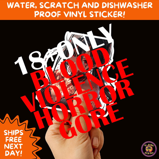 GORE HORROR STICKERS | Creepy Vibe Aesthetic β Blood, Skulls, Guts, and Creepy Vinyl Art for Halloween and Alternative Style Fans