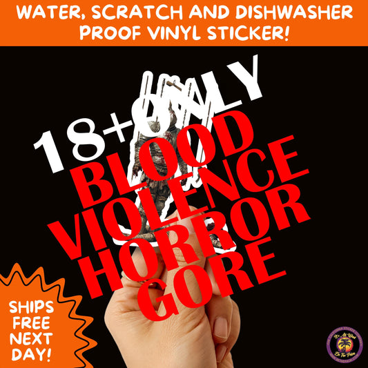 GORE HORROR STICKERS | Creepy Vibe Aesthetic β Blood, Skulls, Guts, and Creepy Vinyl Art for Halloween and Alternative Style Fans