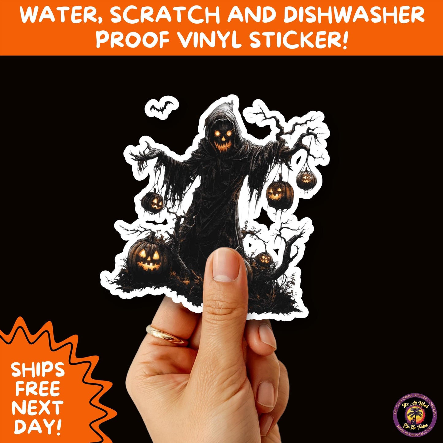 JACK O LANTERN | Aesthetic Halloween Stickers for Planners, Laptops, Water Bottles, and Spooky Autumn Craft Projects